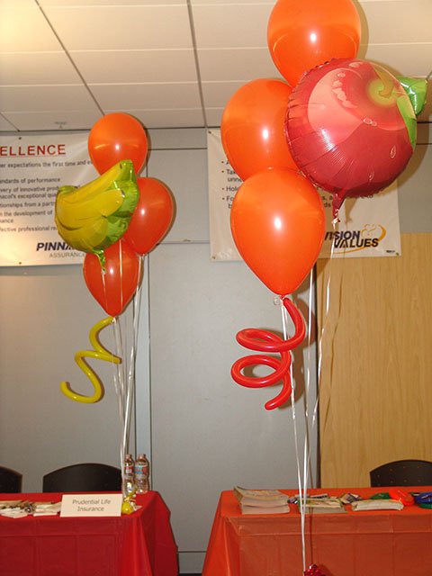 fruit and vegetable balloons
