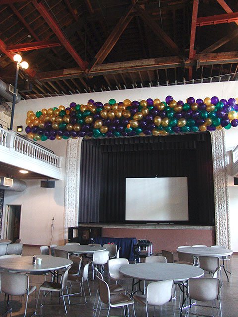 balloon drop at the Tivoli downtown Denver